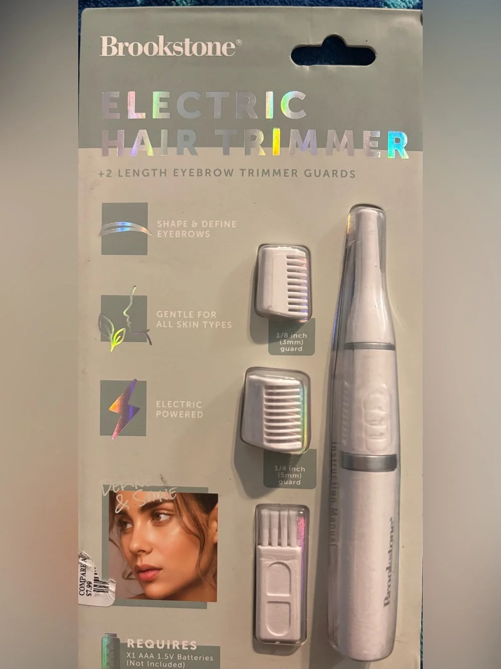 Brookstone Eyebrow Razor | Facial Hair Removal for Women for Fine Eyebrow